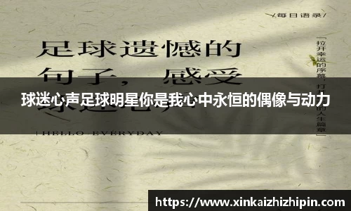 球迷心声足球明星你是我心中永恒的偶像与动力